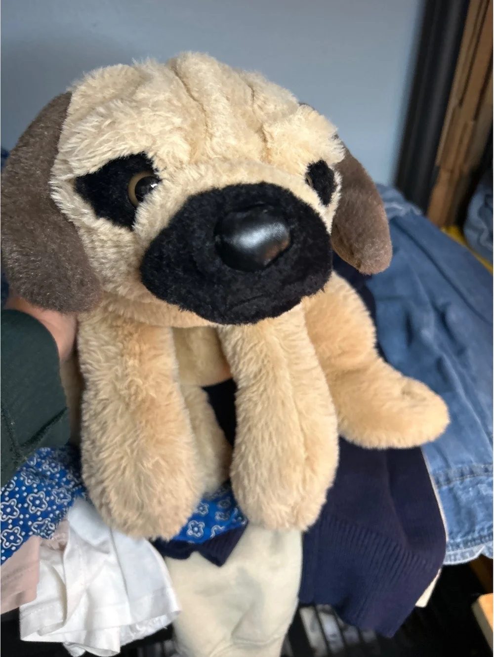 FAO Schwarz Plush Pug Dog Stuffed Animal